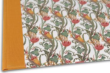 Preview: Sammelmappe italienisches Design mit Gold und orange